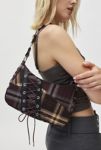 Thumbnail View 1: Silence + Noise Kez Plaid Laced Shoulder Bag