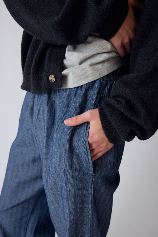 Slide View: 4: Pantalon de Chef Denim Semi Large Cookman