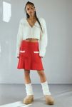 Thumbnail View 1: Neon Rose Contrast Trim Sweater Mini Skirt