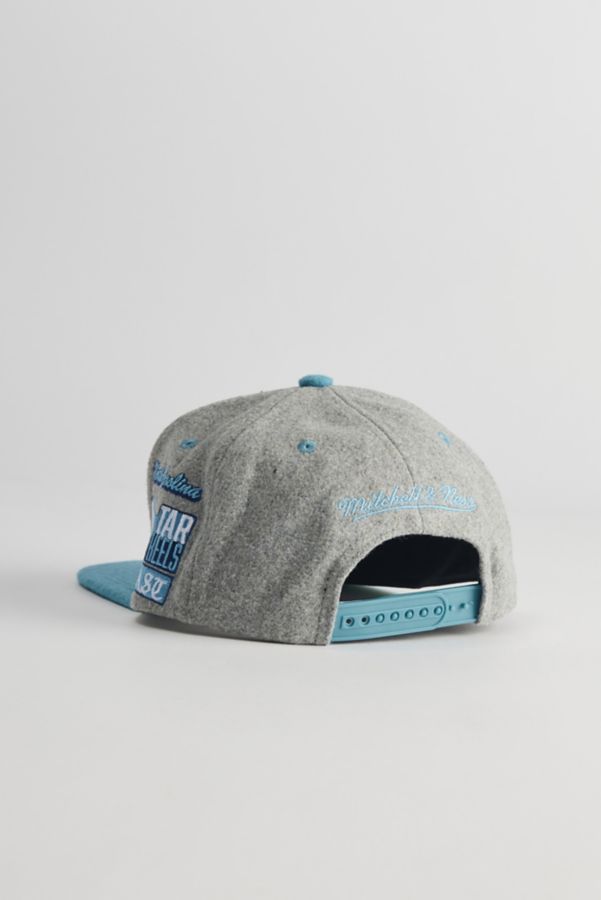 Slide View: 3: Mitchell & Ness NCAA University Of North Carolina Melton Patch Snapback Hat