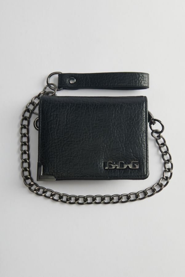 Slide View: 1: BDG Faux Leather Chain Wallet