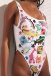 Thumbnail View 3: Oceanus Arizona Hand Embroidered Beaded One-Piece Swimsuit