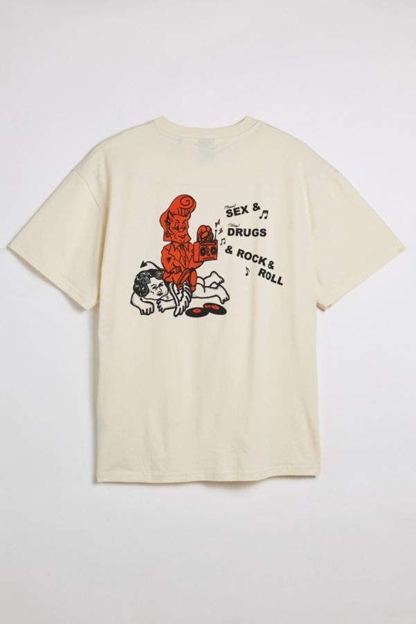 Slide View: 1: Pas de Mer Sex & Drugs Graphic Tee