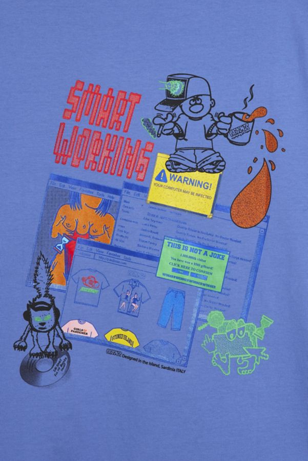 Slide View: 3: Pas de Mer Smart Working Graphic Tee