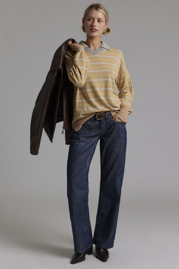 Slide View: 2: BDG Bowen Oversized Polo Sweater