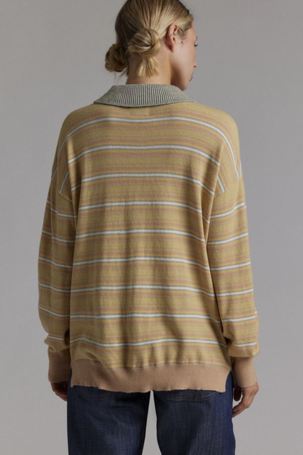 Slide View: 4: BDG Bowen Oversized Polo Sweater