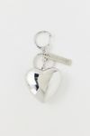 Thumbnail View 2: Silence + Noise Heart Charm Keychain