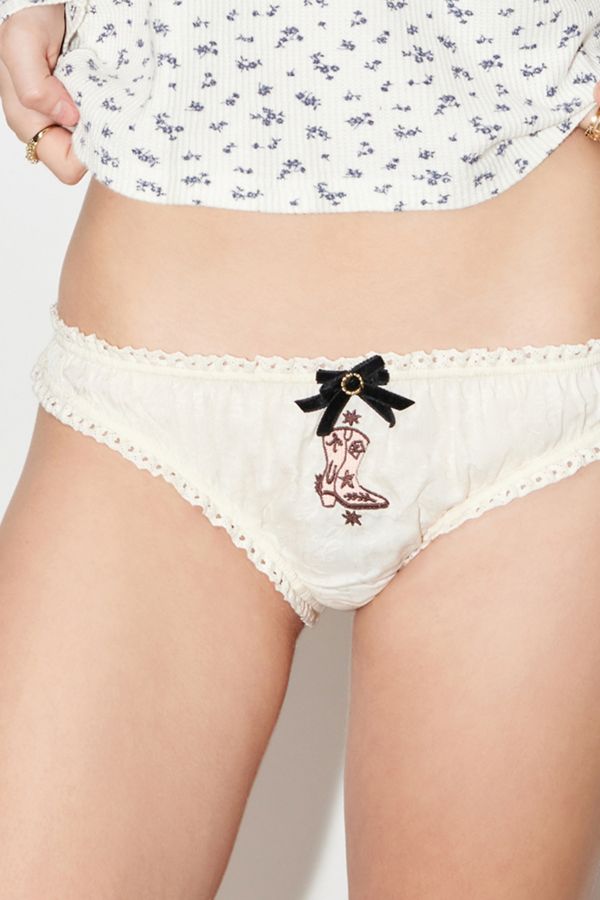 Slide View: 2: Tuft Luck X Kimchi Blue Jacquard Undie