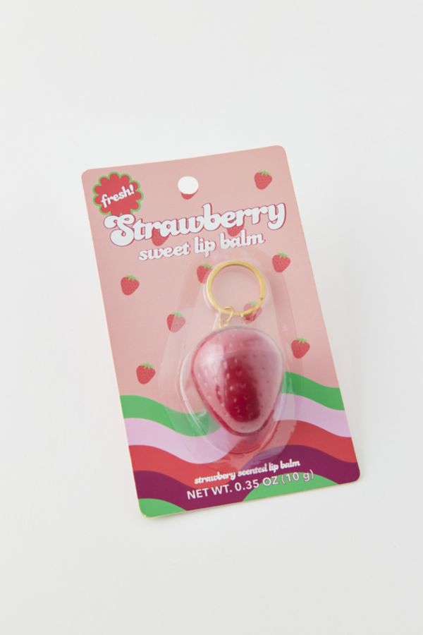 Slide View: 2: Strawberry Sweet Lip Balm Keychain