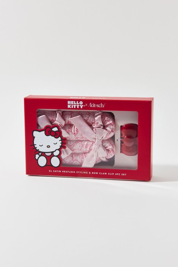 Slide View: 2: KITSCH X Sanrio Hello Kitty XL Satin Heatless Curling Set