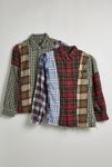 Thumbnail View 2: Urban Renewal Remade Spliced Flannel Long Sleeve Button-Down Shirt