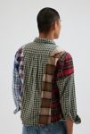 Thumbnail View 4: Urban Renewal Remade Spliced Flannel Long Sleeve Button-Down Shirt