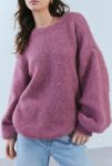 Thumbnail View 2: BDG Angela Fuzzy Knit Oversized Crew Neck Sweater