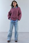 Thumbnail View 3: BDG Angela Fuzzy Knit Oversized Crew Neck Sweater