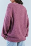 Thumbnail View 4: BDG Angela Fuzzy Knit Oversized Crew Neck Sweater