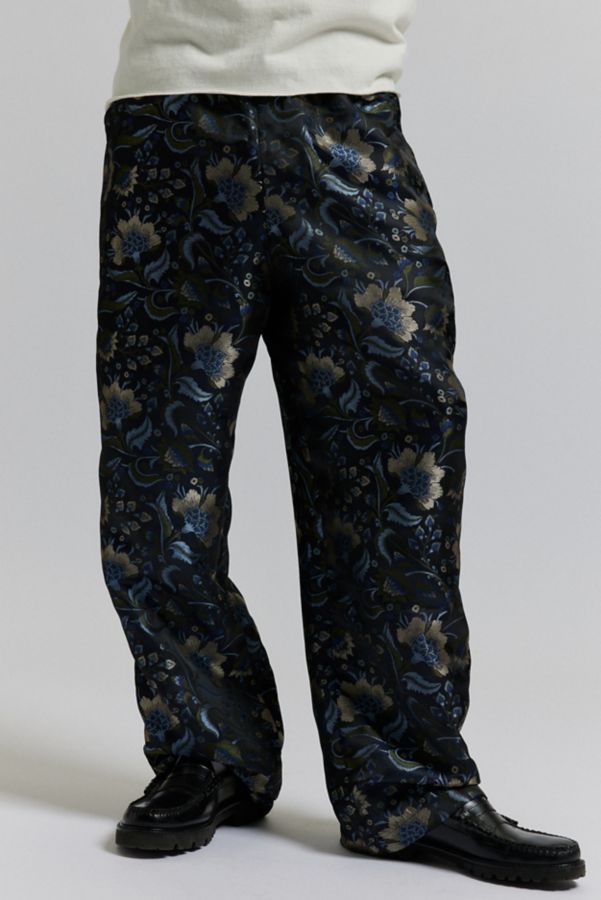 Slide View: 5: UO Shiny Jacquard Beach Pant