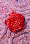 Thumbnail View 2: Layered Rose Satin Throw Pillow