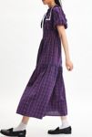 Thumbnail View 3: Neon Rose Meredith Collared Plaid Midi Dress