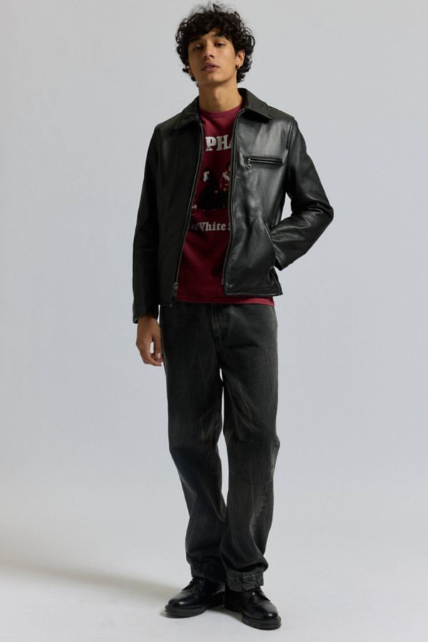 Slide View: 2: Schott NYC Natural Leather Jacket