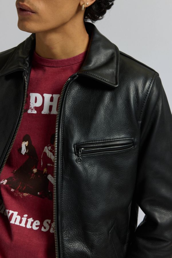 Slide View: 4: Schott NYC Natural Leather Jacket