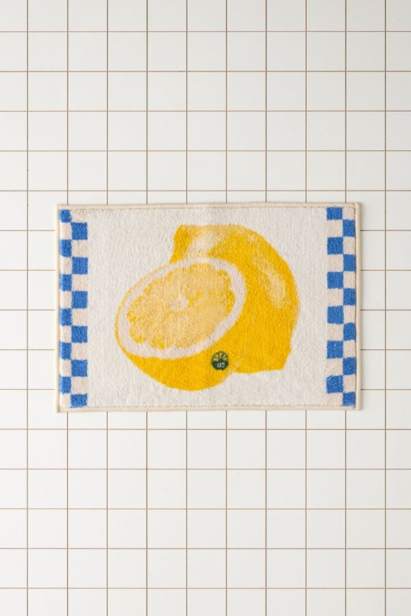 Slide View: 2: Fruit Picnic Plush Printed Bath Mat