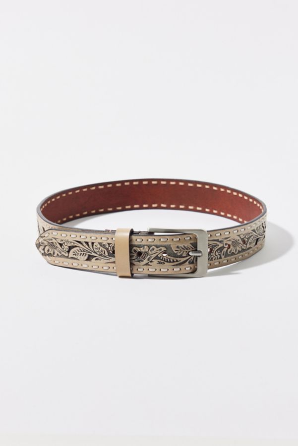 Slide View: 3: Glitter Tooled Belt