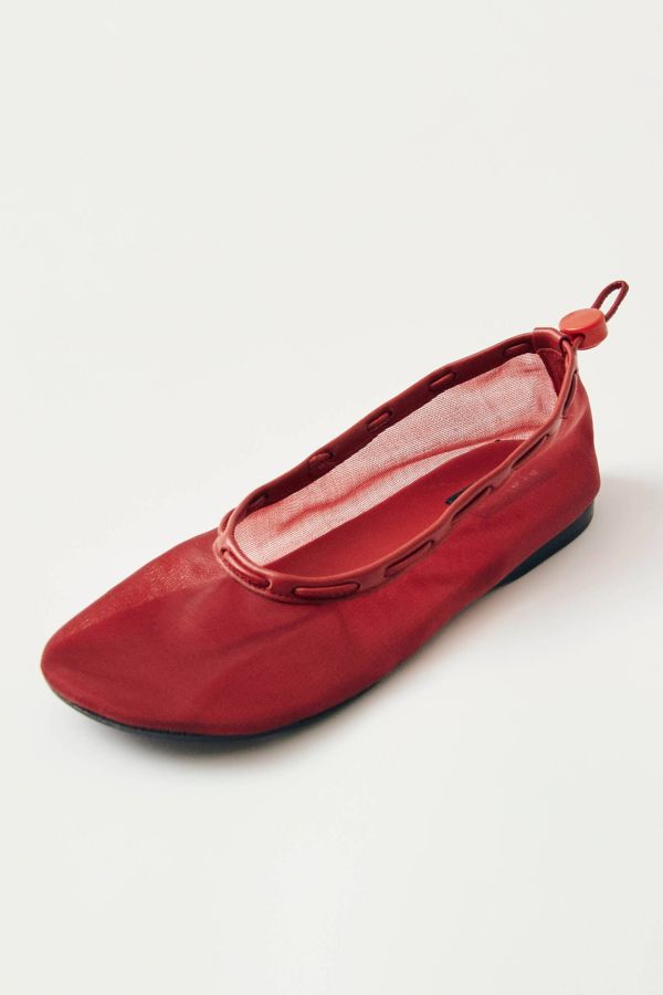 Slide View: 4: ALOHAS Gill Mesh Leather Ballet Flat