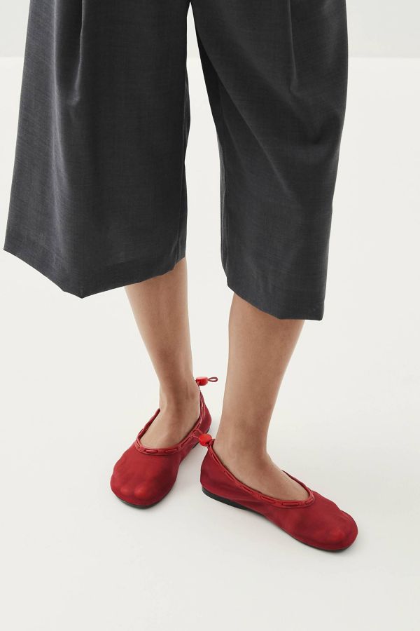 Slide View: 1: ALOHAS Gill Mesh Leather Ballet Flat