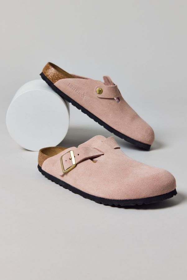 Slide View: 1: Birkenstock Women's Boston Suede Clog