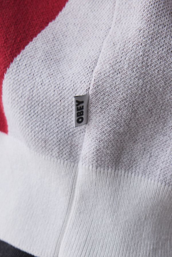 Slide View: 5: OBEY Soccer Logo Polo Sweater