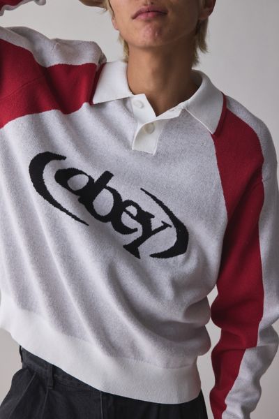 OBEY Soccer Logo Polo Sweater