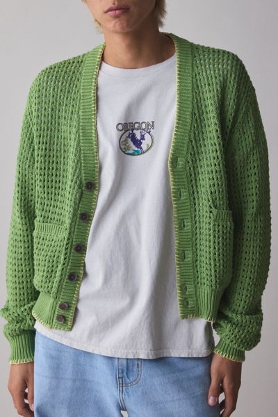 OBEY Ethan Open Knit Cardigan