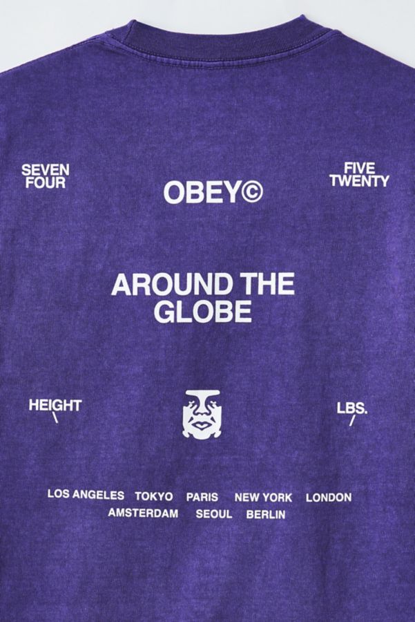 Slide View: 3: OBEY Around The Globe Graphic Tee