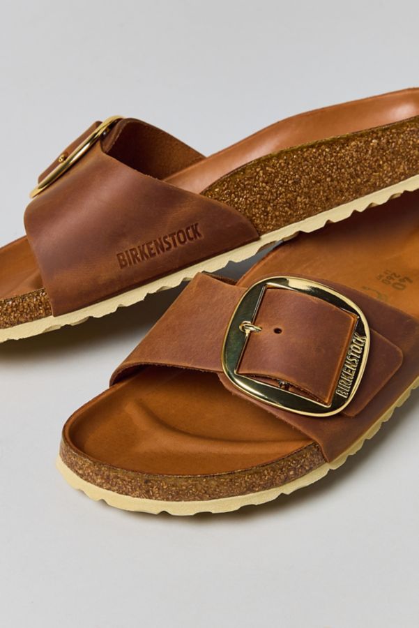 Slide View: 1: Sandale en Cuir Birkenstock Madrid Grande Boucle