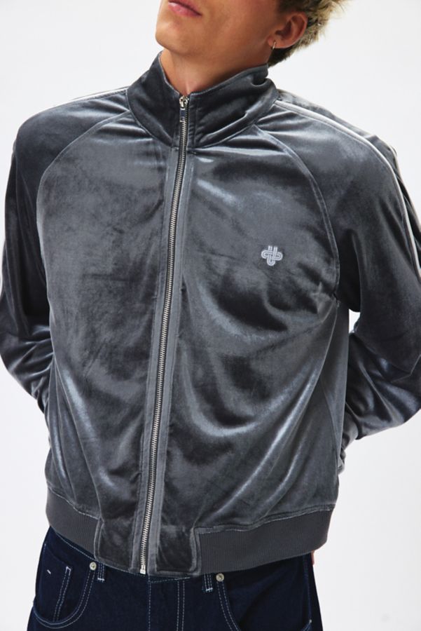 Slide View: 1: UO Velour Track Jacket