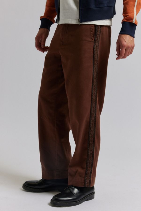 Slide View: 2: Pantalon Chino Baggy Skate Turbo Rayé UO