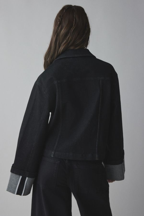 Slide View: 3: Veste de Travail en Denim Boxy Shelly BDG