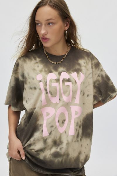 Robe T-Shirt Iggy Pop Graphique Tie Dye