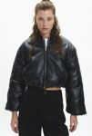 Thumbnail View 2: BLANKNYC Bold Blend Faux Leather Cropped Bomber Jacket