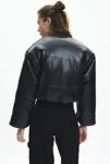 Thumbnail View 4: BLANKNYC Bold Blend Faux Leather Cropped Bomber Jacket