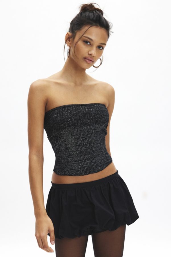 Slide View: 1: Silence + Noise Georgia Shimmer Sweater Tube Top