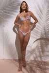 Thumbnail View 1: Kulani Kinis Mermaid Garden Lettuce Edge Slim Crop Bikini Top