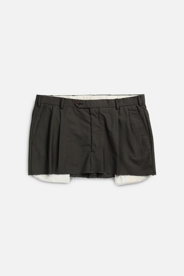 Slide View: 1: Frankie Collective Rework Trouser Mini Skirt 033