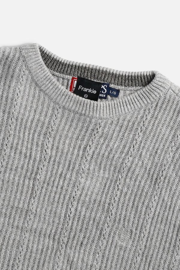 Slide View: 2: Frankie Collective Rework Crop Knit Sweater 021