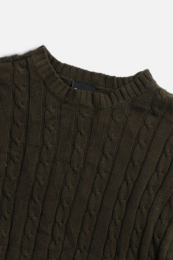 Slide View: 2: Frankie Collective Rework Crop Knit Sweater 074