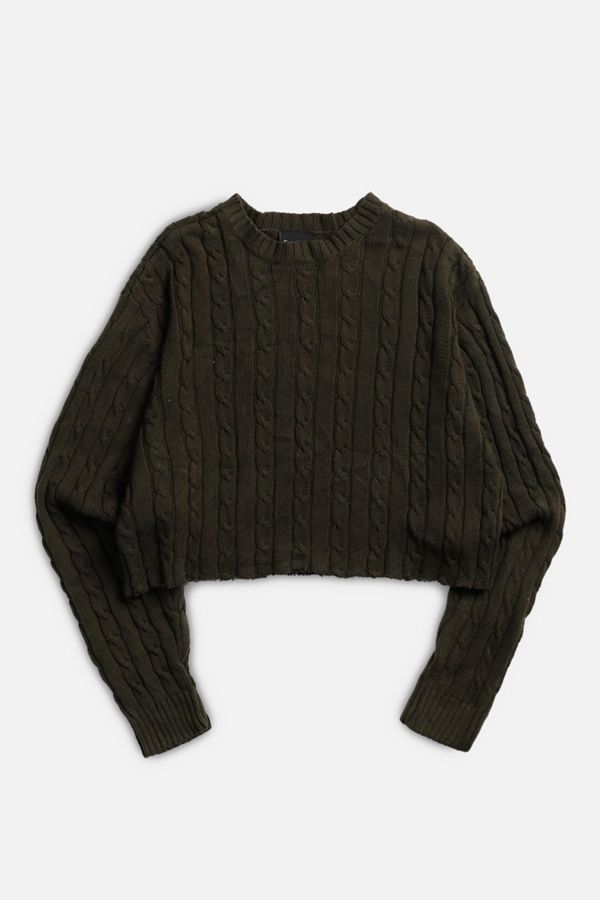 Slide View: 1: Frankie Collective Rework Crop Knit Sweater 074