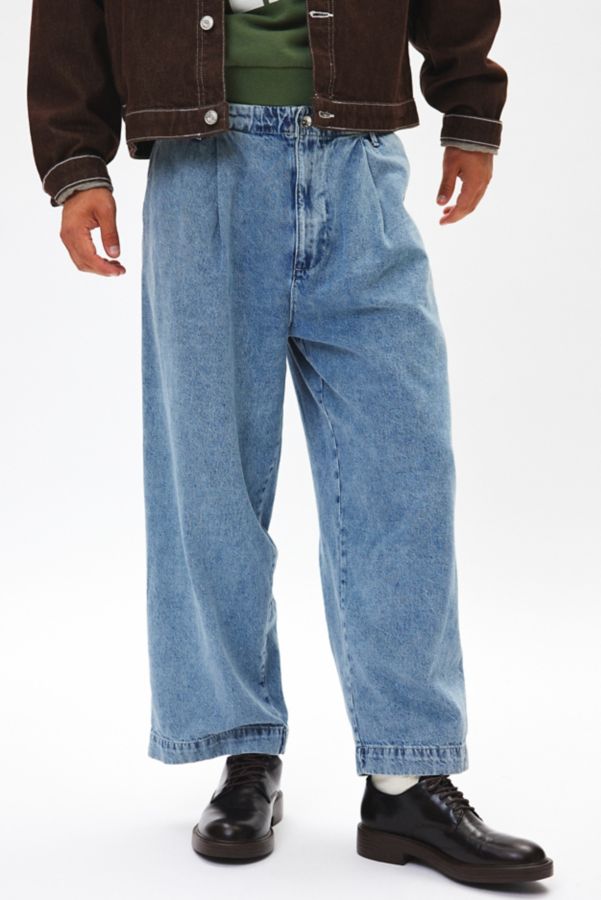 Slide View: 1: BDG Pleated Denim Trouser