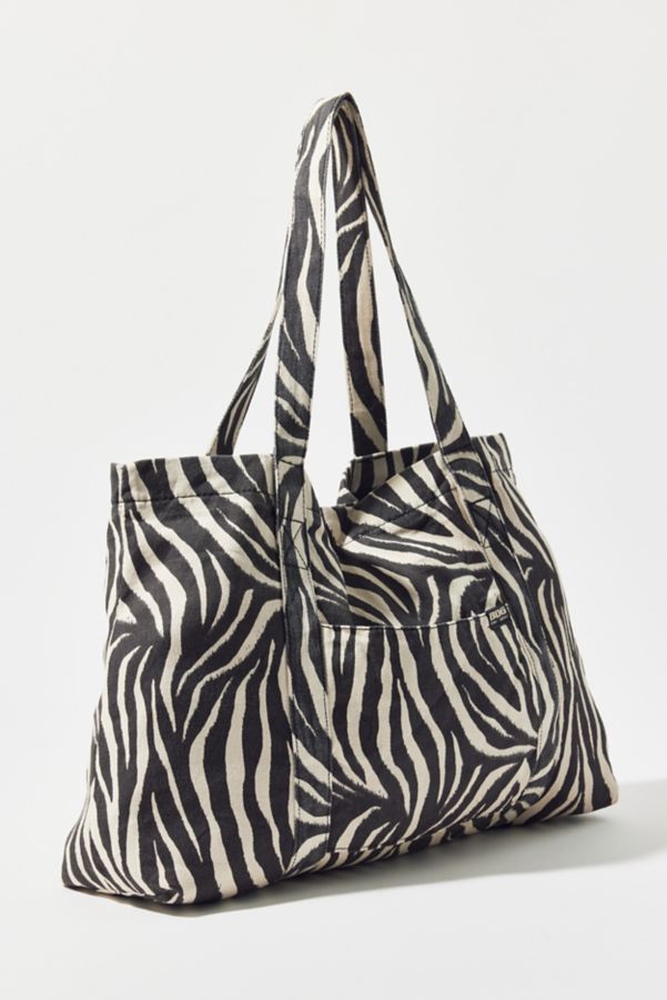 Slide View: 3: BDG Zebra Print Large Tote Bag