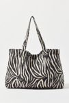 Thumbnail View 4: BDG Zebra Print Large Tote Bag