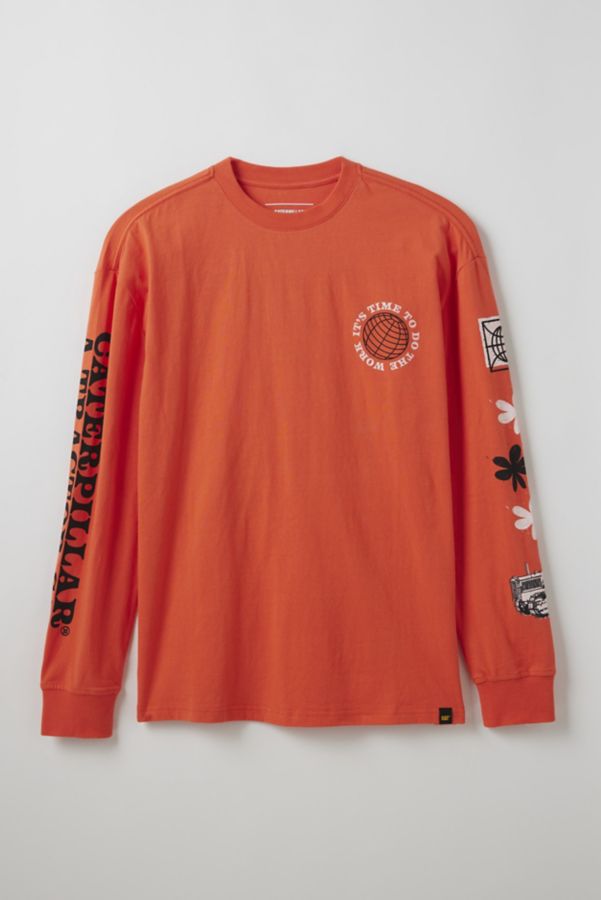 Slide View: 2: CAT UO Exclusive Spirit Graphic Long Sleeve Tee